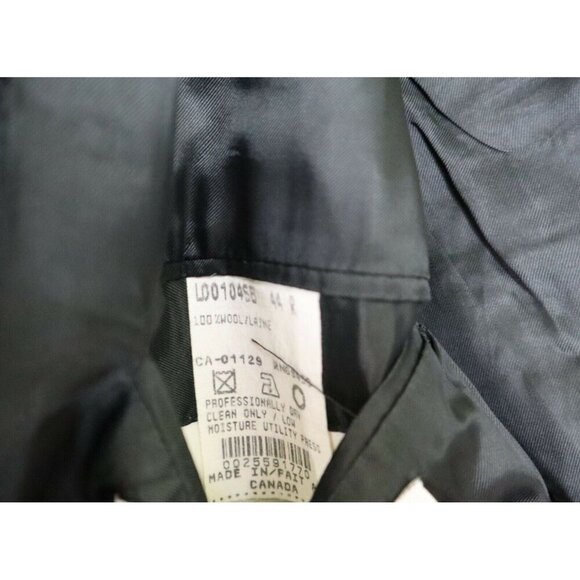 MEN'S GRAY PLAID WOOL BLAZER JACKET SPORT COAT - GENTRY HOUSE - TINO - SIZE 44R - Picture 4 of 6